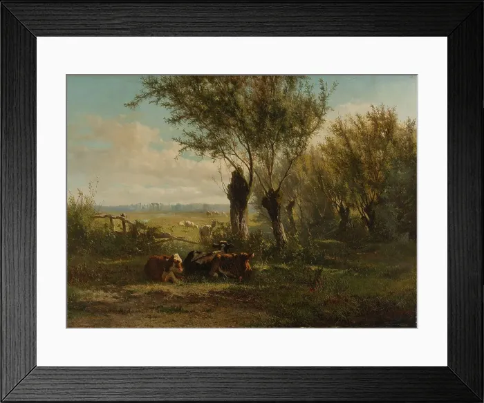 Framed Print : Meadow near Oosterbeek, 1860. Creator: Gerard Bilders Framed Print : Meadow near Oosterbeek, 1860. Creator: Gerard Bilders