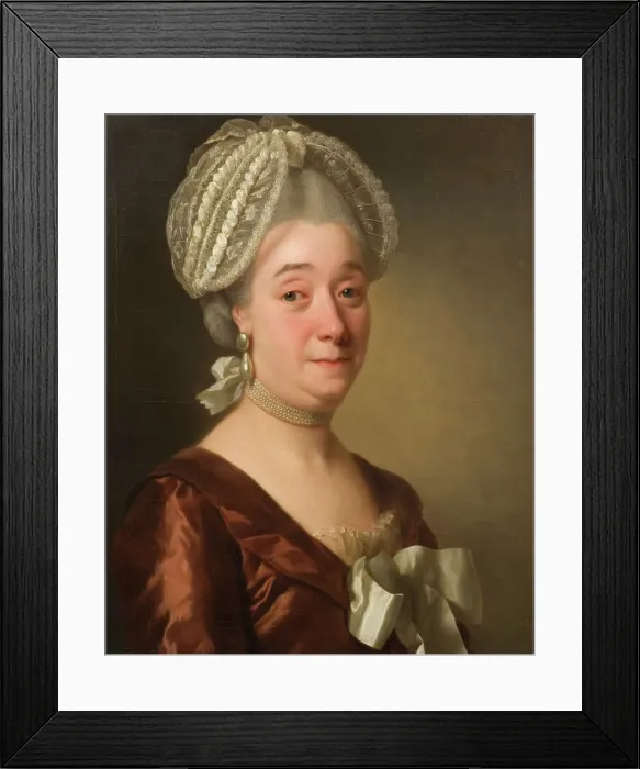 Framed Print : Maria Ravens (1720-1786), late 18th-early 19th century. Creator: Adolf Ulric Wertmüller Framed Print : Maria Ravens (1720-1786), late 18th-early 19th century. Creator: Adolf Ulric Wertmüller