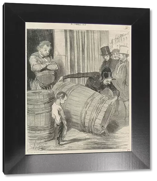 Un marchand de vin contrarié dans son commerce, 19th century. Creator: Honore Daumier