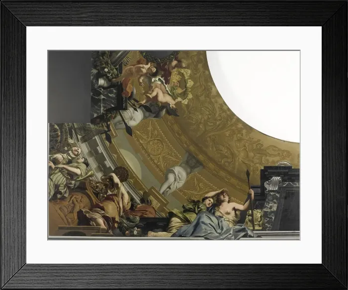 Framed Print : Ceiling painting with Diana and her companions, c.1676-c.1682. Creator: Gerard de Lairesse Framed Print : Ceiling painting with Diana and her companions, c.1676-c.1682. Creator: Gerard de Lairesse