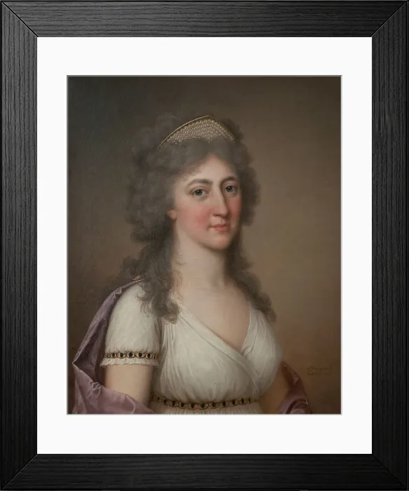 Framed Print : Hedvig Elisabet Charlotta, 1759–1818, Queen of Sweden, 1797. Creator: Adolf Ulric Wertmüller Framed Print : Hedvig Elisabet Charlotta, 1759–1818, Queen of Sweden, 1797. Creator: Adolf Ulric Wertmüller