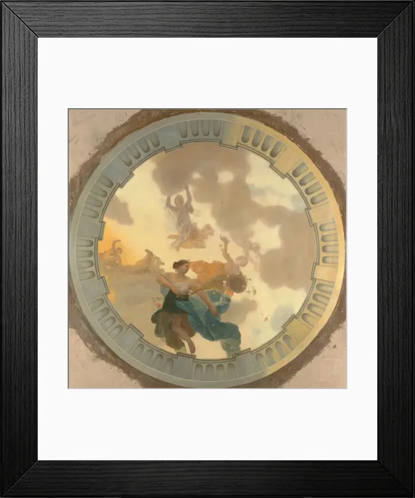 Framed Print : Ceiling painting of Diana and her companions, c.1676-c.1682. Creator: Gerard de Lairesse Framed Print : Ceiling painting of Diana and her companions, c.1676-c.1682. Creator: Gerard de Lairesse