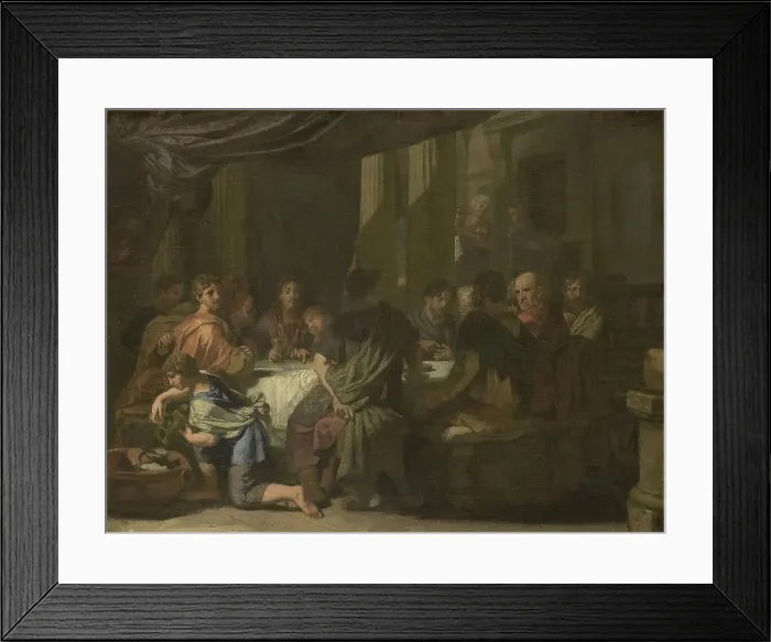 Framed Print : The Last Supper, c.1664-c.1665. Creator: Gerard de Lairesse Framed Print : The Last Supper, c.1664-c.1665. Creator: Gerard de Lairesse