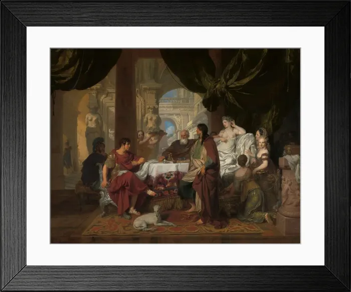 Framed Print : Cleopatra's Banquet, c.1675-c.1680. Creator: Gerard de Lairesse Framed Print : Cleopatra's Banquet, c.1675-c.1680. Creator: Gerard de Lairesse