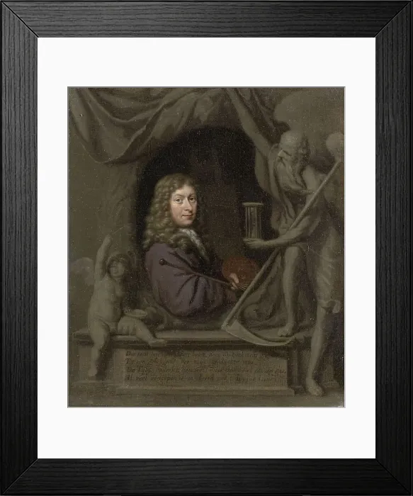 Framed Print : Self-Portrait, 1685. Creator: Michiel van Musscher