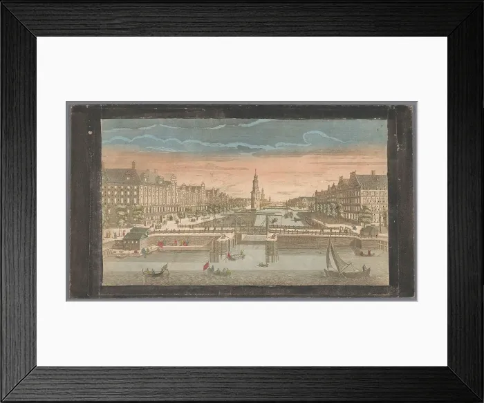 Framed Print : View of the Oudeschans in Amsterdam seen from the IJ, 1700-1799. Creator: Anon Framed Print : View of the Oudeschans in Amsterdam seen from the IJ, 1700-1799. Creator: Anon