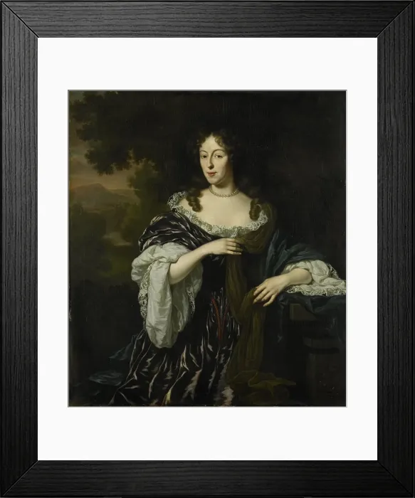 Framed Print : Portrait of Maria Schaep, Wife of Hendrick Bicker, 1682. Creator: Michiel van Musscher Framed Print : Portrait of Maria Schaep, Wife of Hendrick Bicker, 1682. Creator: Michiel van Musscher