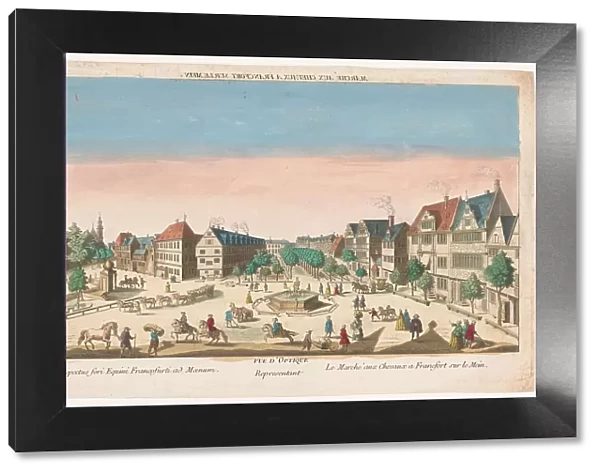 View of the RossMarkt in Frankfurt am Main, 1700-1799. Creator: Anon