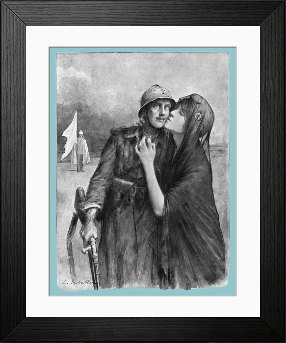Framed Print : A L'Ouvrier de la Victoire !; Merci !, 1918. Creator: Louis Remy Sabattier Framed Print : A L'Ouvrier de la Victoire !; Merci !, 1918. Creator: Louis Remy Sabattier