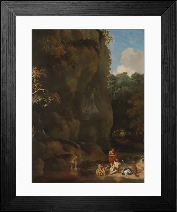 Framed Print : Men Bathing, 1650-1674. Creator: Gerbrand van den Eeckhout Framed Print : Men Bathing, 1650-1674. Creator: Gerbrand van den Eeckhout