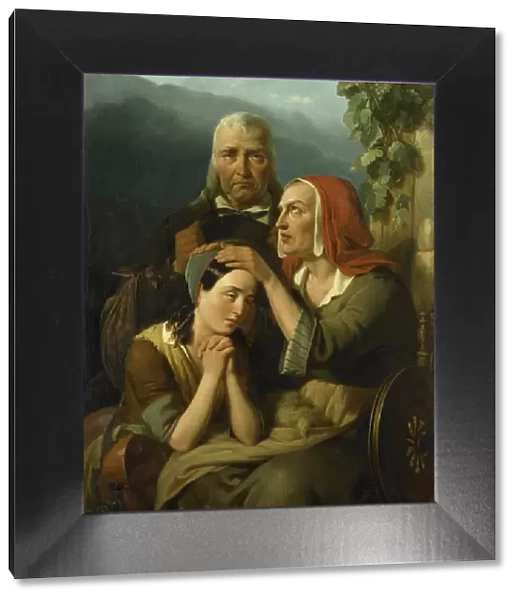 A Mother's Blessing, 1844. Creator: Moritz Calisch