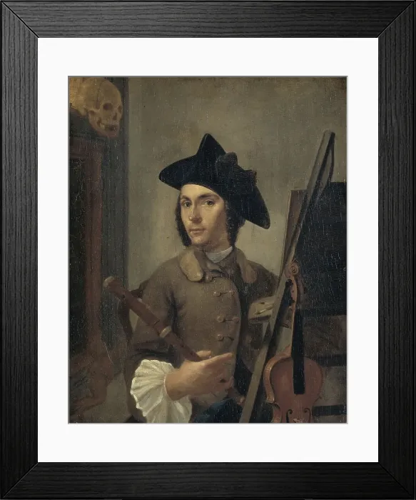 Framed Print : Self-Portrait, 1745-1760. Creator: Gerrit Backhuijzen Framed Print : Self-Portrait, 1745-1760. Creator: Gerrit Backhuijzen