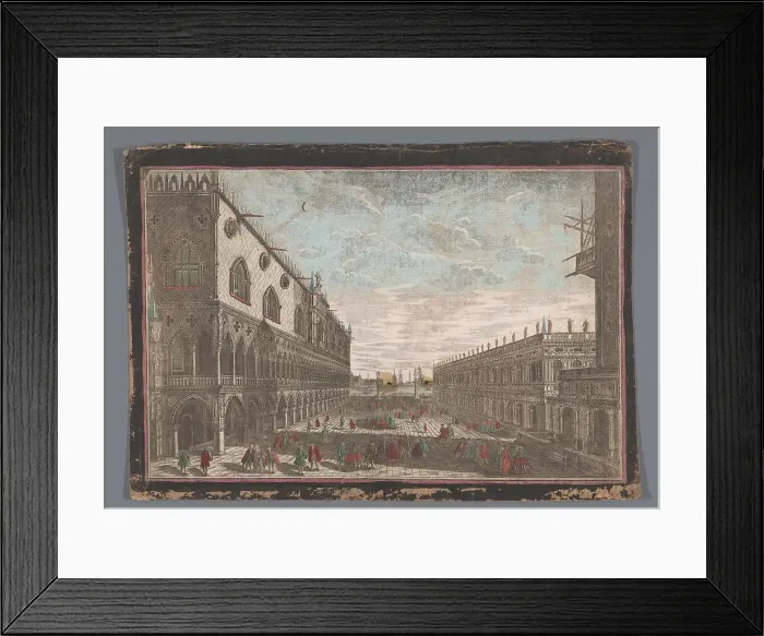 Framed Print : View of the San Marco square in Venice, 1700-1799. Creator: Anon Framed Print : View of the San Marco square in Venice, 1700-1799. Creator: Anon