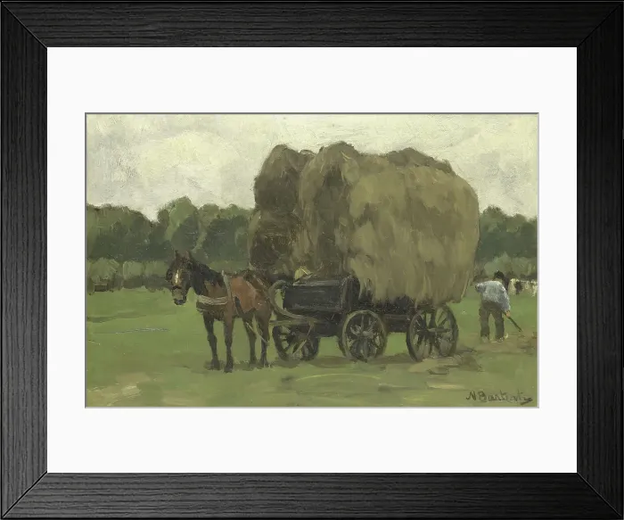 Framed Print : Hay Wagon, 1870-1939. Creator: Nicolaas Bastert Framed Print : Hay Wagon, 1870-1939. Creator: Nicolaas Bastert