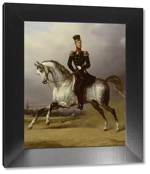 Equestrian Portrait of William II, King of the Netherlands, c.1830-c.1850. Creator: Nicolaas Pieneman