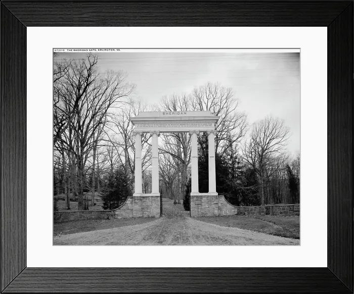 Framed Print : The Sheridan Gate, Arlington, Va. between 1900 and 1920. Creator: Unknown Framed Print : The Sheridan Gate, Arlington, Va. between 1900 and 1920. Creator: Unknown