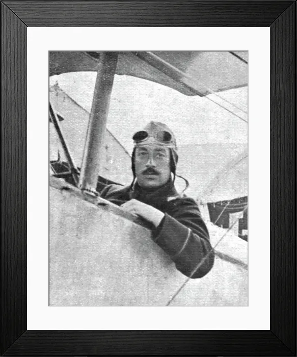 Framed Print : Des Braves; Le sous-lieutenant Marchal qui traversa l'Allemagne et survola Berlin, 1916. Creator: Unknown Framed Print : Des Braves; Le sous-lieutenant Marchal qui traversa l'Allemagne et survola Berlin, 1916. Creator: Unknown