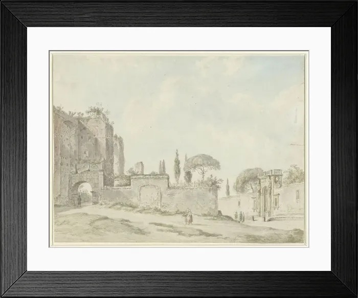 Framed Print : View at Rome, 1779. Creator: Anon Framed Print : View at Rome, 1779. Creator: Anon