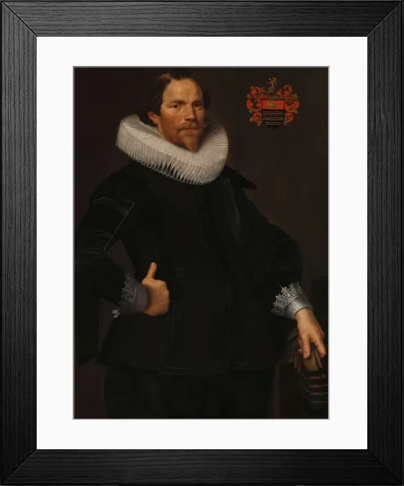 Framed Print : Portrait of Pieter van Son (c.1590-1654), c.1622-c.1629. Creator: Nicolaes Eliasz Pickenoy Framed Print : Portrait of Pieter van Son (c.1590-1654), c.1622-c.1629. Creator: Nicolaes Eliasz Pickenoy
