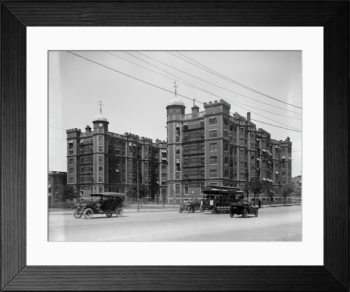 Framed Print : Riverbank Court, Cambridge, Mass. between 1900 and 1920. Creator: Unknown Framed Print : Riverbank Court, Cambridge, Mass. between 1900 and 1920. Creator: Unknown