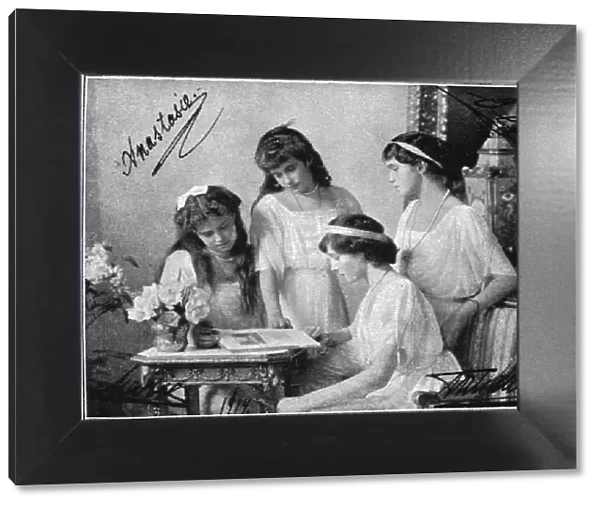 Les derniers jours des Romanof; Les quatre grandes-duchesses en 1914, 1914. Creator: Unknown