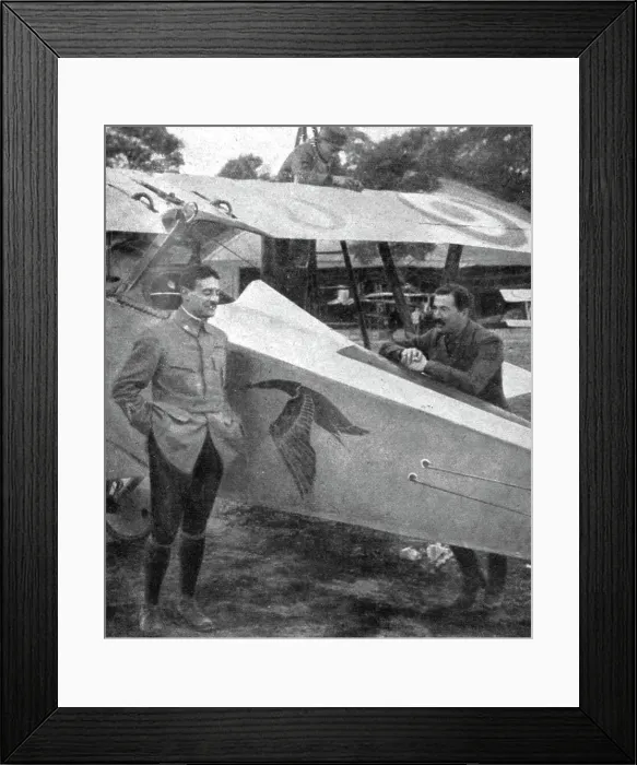 Framed Print : Quelques AS'; Lieutenant Deullin, a gauche, et adjudant Tarascon, 1916. Creator: Unknown. Quelques AS'; Lieutenant Deullin, a gauche, et adjudant Tarascon, 1916. Creator: Unknown Framed Print : Quelques AS'; Lieutenant Deullin, a gauche, et adjudant Tarascon, 1916. Creator: Unknown. Quelques AS'; Lieutenant Deullin, a gauche, et adjudant Tarascon, 1916. Creator: Unknown