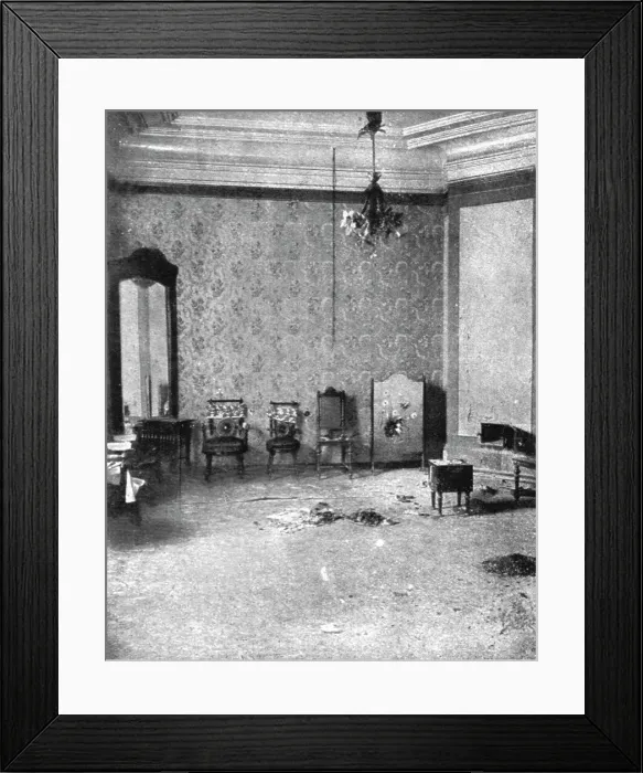 Framed Print : Les derniers jours des Romanof; Chambre des grandes-duchesses, 1917. Creator: Unknown Framed Print : Les derniers jours des Romanof; Chambre des grandes-duchesses, 1917. Creator: Unknown