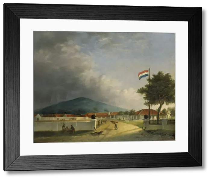 Framed Print : The Kedawong Sugar Factory near Pasuruan, Java, 1849. Creator: Herman Theodorus Hesselaar Framed Print : The Kedawong Sugar Factory near Pasuruan, Java, 1849. Creator: Herman Theodorus Hesselaar
