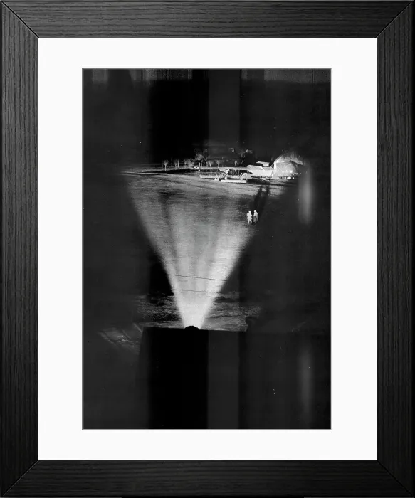 Framed Print : Nocturne; preparatifs de depart pour un bombardement de nuit, 1916. Creator: Unknown Framed Print : Nocturne; preparatifs de depart pour un bombardement de nuit, 1916. Creator: Unknown