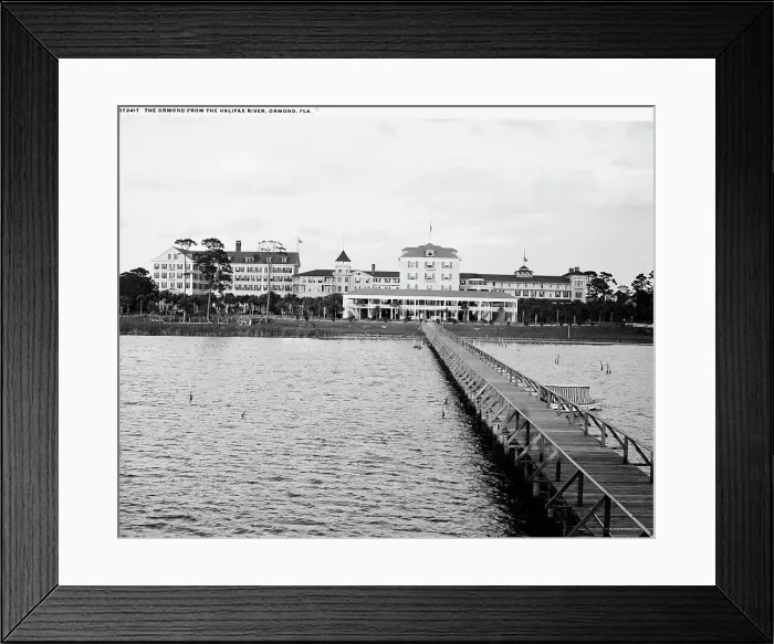Framed Print : The [Hotel] Ormond from the Halifax River, Ormond, Fla. between 1900 and 1920. Creator: Unknown