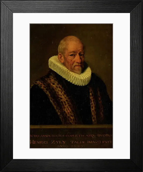 Framed Print : Portrait of Henricus van Zijl (1545-1627), 1627. Creator: Nicolaes Van Borculo Framed Print : Portrait of Henricus van Zijl (1545-1627), 1627. Creator: Nicolaes Van Borculo