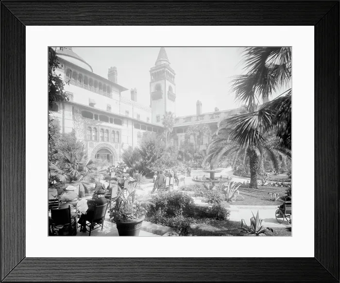 Framed Print : Court of the Ponce de Leon, St. Augustine, Fla. between 1900 and 1920. Creator: Unknown Framed Print : Court of the Ponce de Leon, St. Augustine, Fla. between 1900 and 1920. Creator: Unknown