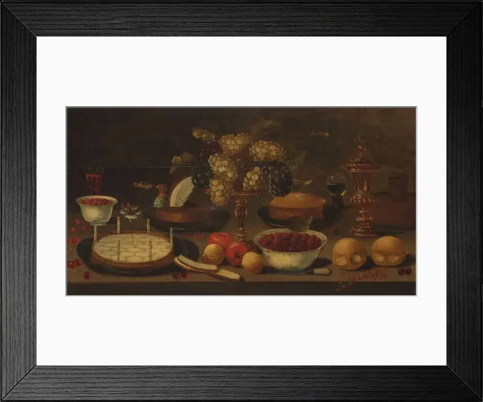 Framed Print : Banquet Still Life, c.1620-c.1650. Creator: Unknown Framed Print : Banquet Still Life, c.1620-c.1650. Creator: Unknown