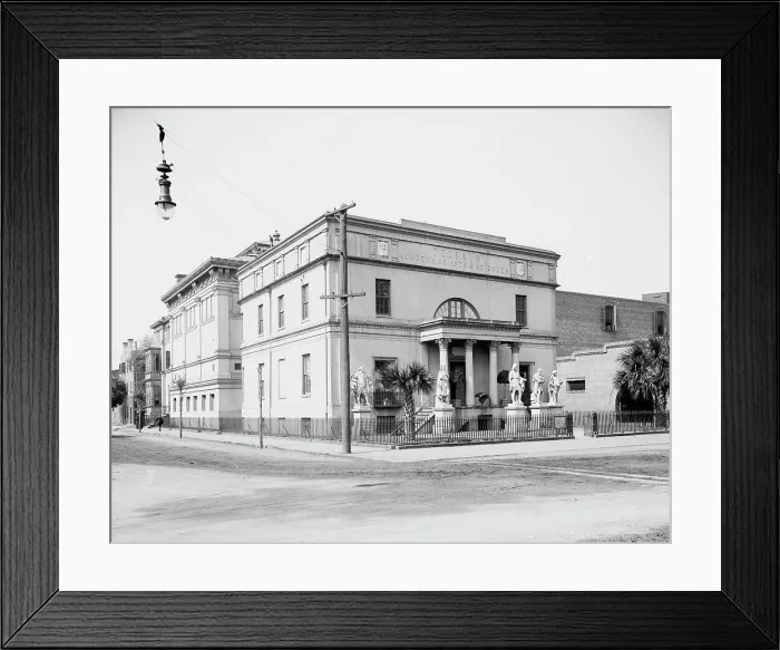 Framed Print : Telfair Academy of Arts and Sciences, Savannah, Ga. between 1900 and 1920. Creator: Unknown Framed Print : Telfair Academy of Arts and Sciences, Savannah, Ga. between 1900 and 1920. Creator: Unknown