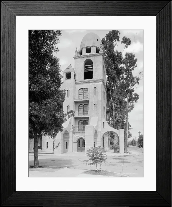 Framed Print : Carmel tower, Glenwood Mission Inn, Riverside, Calif. between 1900 and 1920. Creator: Unknown Framed Print : Carmel tower, Glenwood Mission Inn, Riverside, Calif. between 1900 and 1920. Creator: Unknown