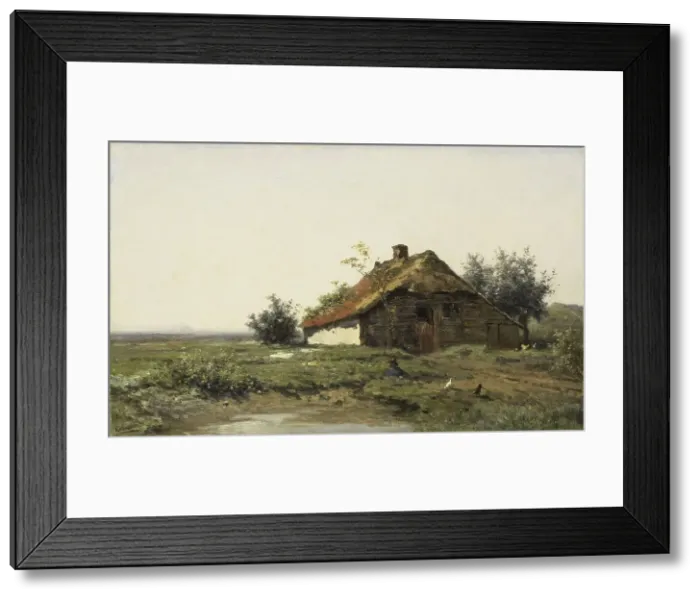 Framed Print : Farm in the Open Fields, 1860-1903. Creator: Paul Joseph Constantin Gabriel Framed Print : Farm in the Open Fields, 1860-1903. Creator: Paul Joseph Constantin Gabriel