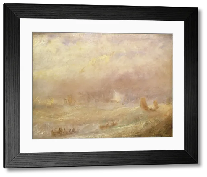 Framed Print : A View of Deal, early-mid 19th century. Creator: JMW Turner Framed Print : A View of Deal, early-mid 19th century. Creator: JMW Turner