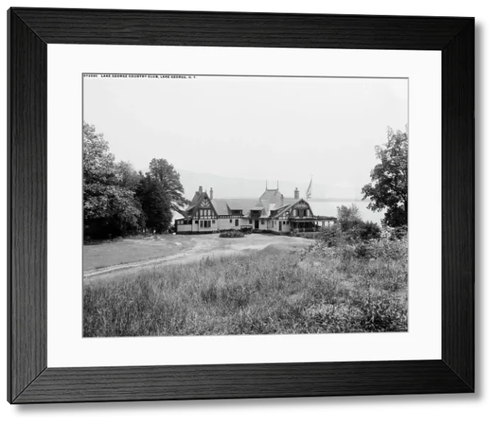Framed Print : Lake George Country Club, Lake George, N.Y. between 1900 and 1920. Creator: Unknown Framed Print : Lake George Country Club, Lake George, N.Y. between 1900 and 1920. Creator: Unknown