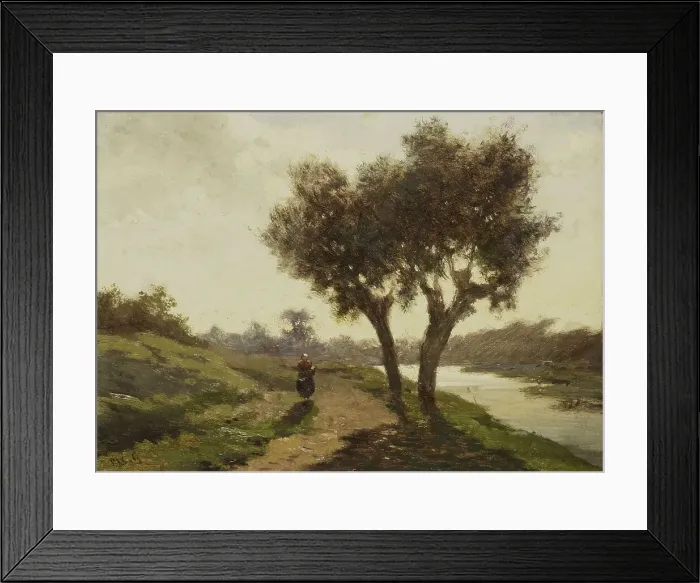 Framed Print : Landscape with two Trees, 1860-1867. Creator: Paul Joseph Constantin Gabriel Framed Print : Landscape with two Trees, 1860-1867. Creator: Paul Joseph Constantin Gabriel