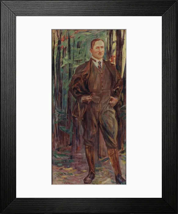 Framed Print : Erik Axel Karlfeldt, 1864-1931, 1916. Creator: Johan Axel Gustav Acke Framed Print : Erik Axel Karlfeldt, 1864-1931, 1916. Creator: Johan Axel Gustav Acke