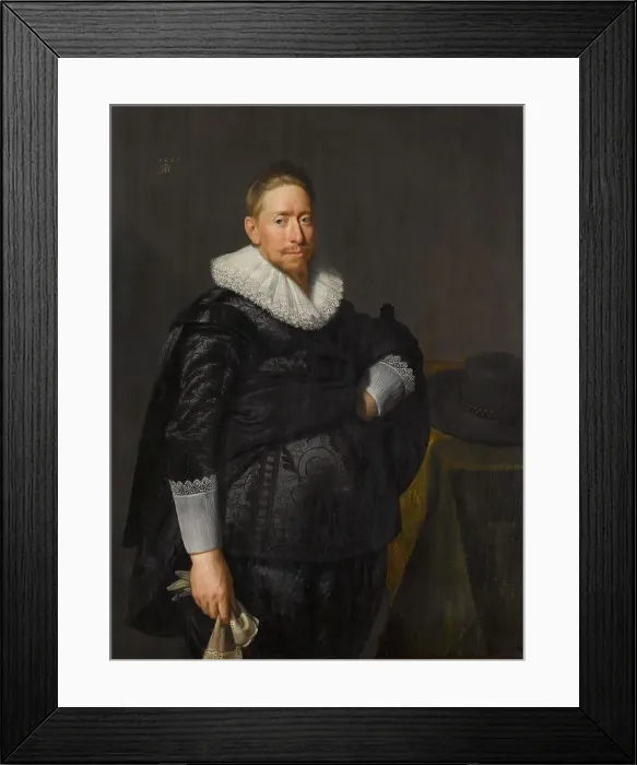 Framed Print : Portrait of a Man, Probably from the Pauw Family, 1625. Creator: Paulus Moreelse Framed Print : Portrait of a Man, Probably from the Pauw Family, 1625. Creator: Paulus Moreelse