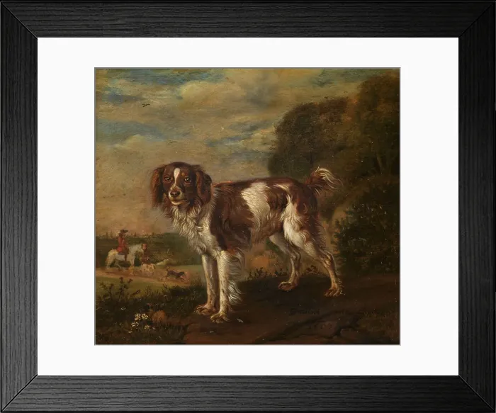 Framed Print : A spaniel, 1653. Creator: Paulus Potter Framed Print : A spaniel, 1653. Creator: Paulus Potter