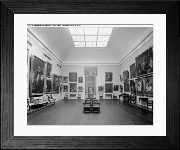 Framed Print : Early American Room, Museum of Fine Arts, Boston, Mass. between 1909 and 1920. Creator: Unknown Framed Print : Early American Room, Museum of Fine Arts, Boston, Mass. between 1909 and 1920. Creator: Unknown