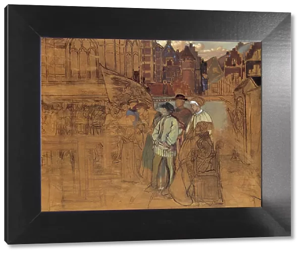 Archery Feast in Antwerp in the 16th Century. Creator: Jan August Hendrik Leys