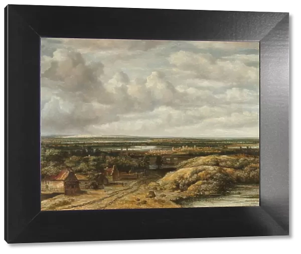 Distant View with Cottages along a Road, 1655. Creator: Philip Koninck