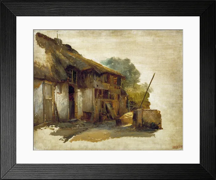 Framed Print : Farmhouse. Creator: Jan August Hendrik Leys Framed Print : Farmhouse. Creator: Jan August Hendrik Leys