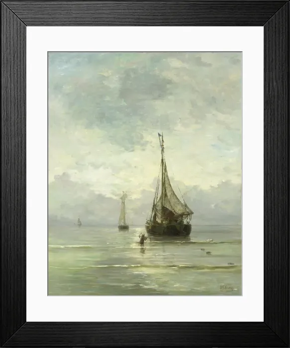Framed Print : Calm sea, 1860-1900. Creator: Hendrik Willem Mesdag Framed Print : Calm sea, 1860-1900. Creator: Hendrik Willem Mesdag