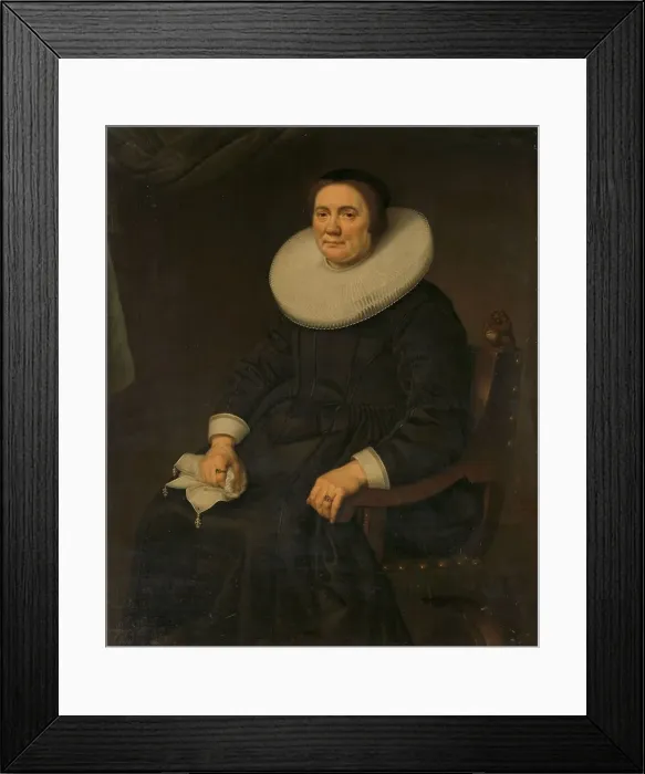 Framed Print : Portrait of a woman, 1651. Creator: Hercules Sanders Framed Print : Portrait of a woman, 1651. Creator: Hercules Sanders