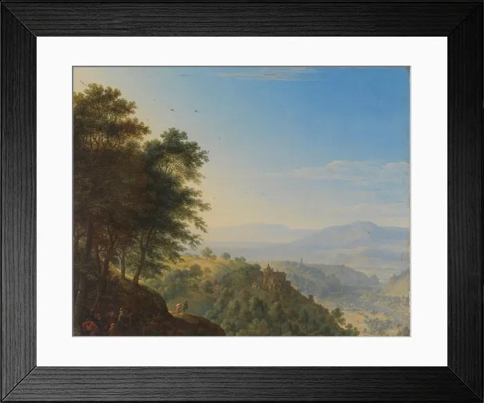 Framed Print : Mountainous landscape near Boppard aan de Rijn, 1660. Creator: Herman Saftleven the Younger Framed Print : Mountainous landscape near Boppard aan de Rijn, 1660. Creator: Herman Saftleven the Younger