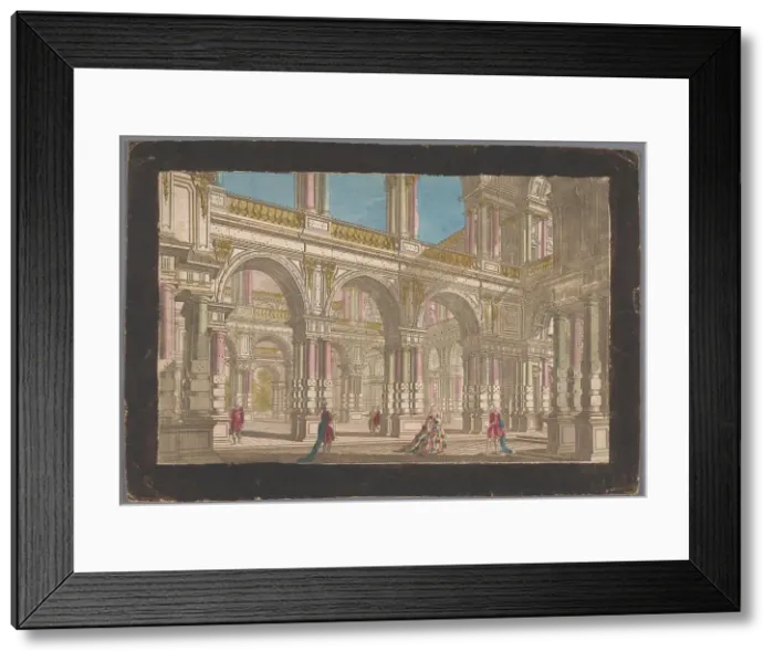 Framed Print : View of the interior of a structure, 1700-1799. Creator: Anon Framed Print : View of the interior of a structure, 1700-1799. Creator: Anon